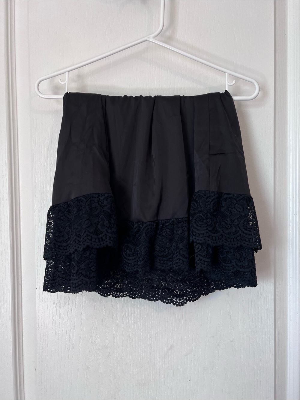 Grace Karin Black Lace Slip Skirt